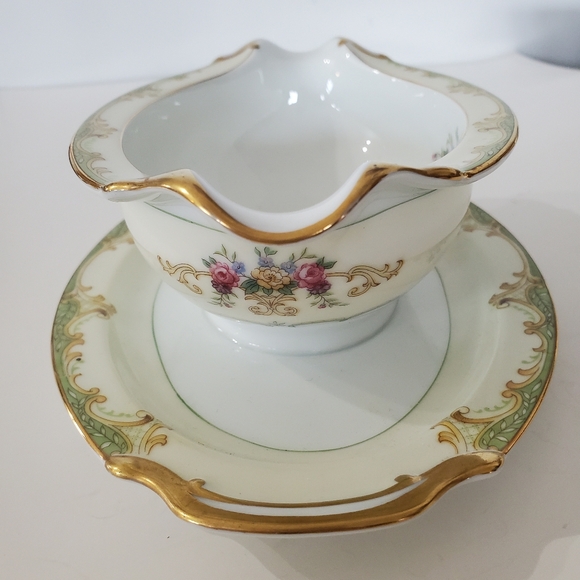 Vtg Noritake WINTON Gravy Boat w/Attached Underplate Made In Japan No Chips EUC! - Picture 13 of 16
